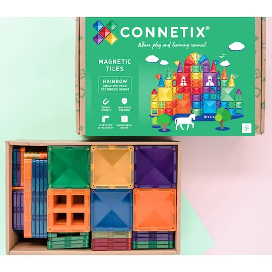 Connetix® Magnetic Tiles Rainbow Creative Set